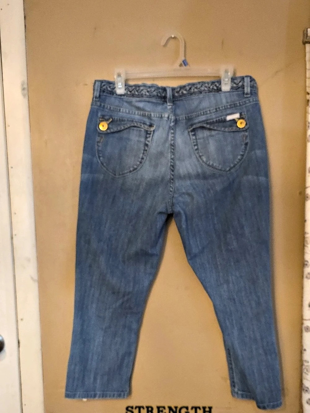 Jordache Premium Straight Leg Jeans Blue Waist 14